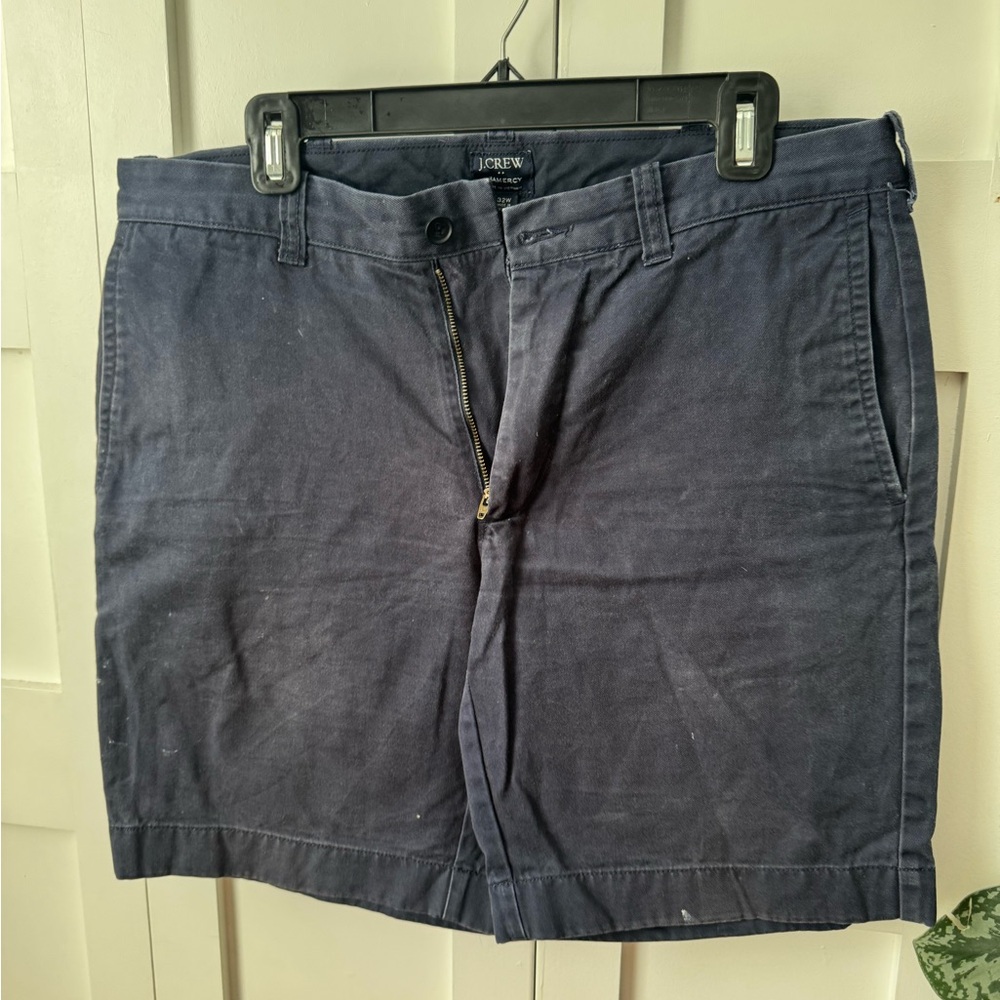 J. Crew Men's Navy Flat Front Shorts